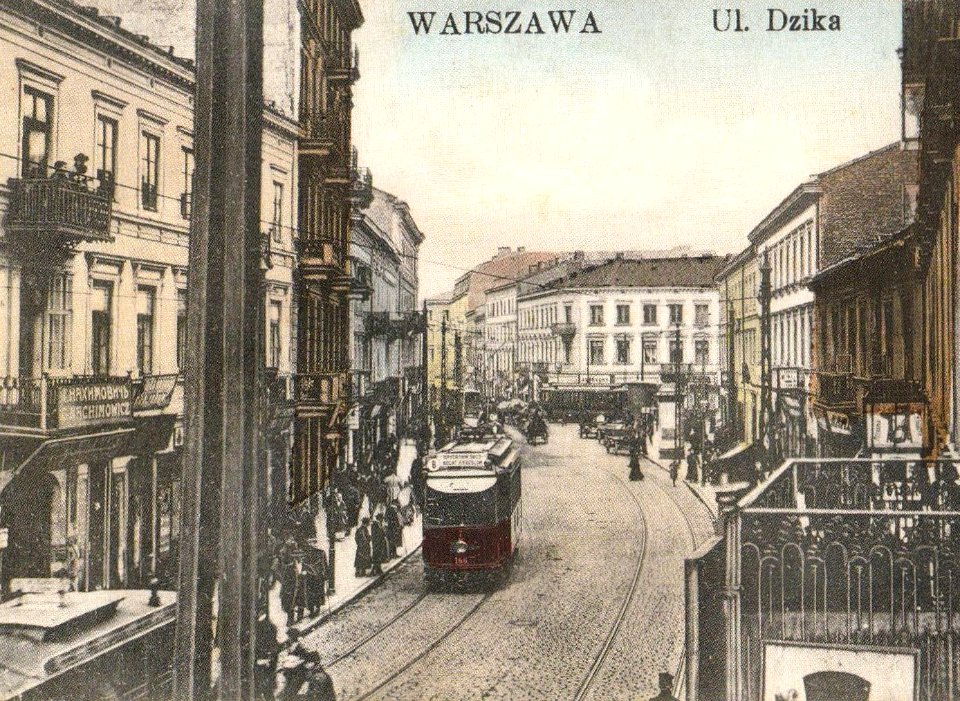Ulica Dzika Zamenhofa w Warszawie ok. 1910