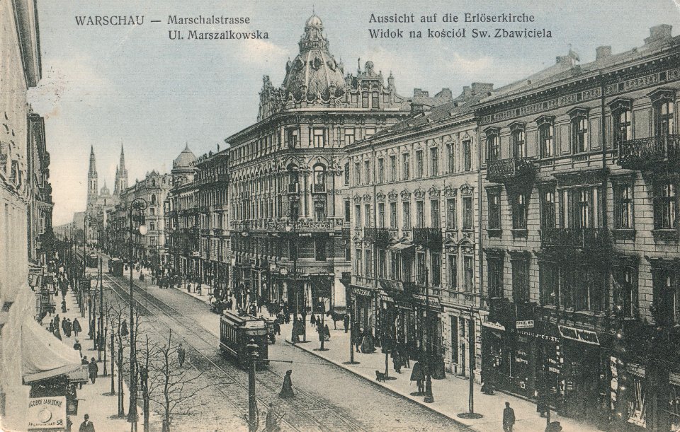 Ulica Marszałkowska w latach 1915-1918