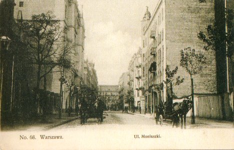 Ulica Stanisława Moniuszki w Warszawie 1908 photo