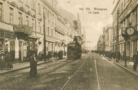 Ulica Gęsia w Warszawie 1908