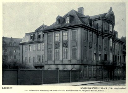 Um 1800 - Architektur - Bd2 - Mebes 0040 (cropped) Palais Boxberg