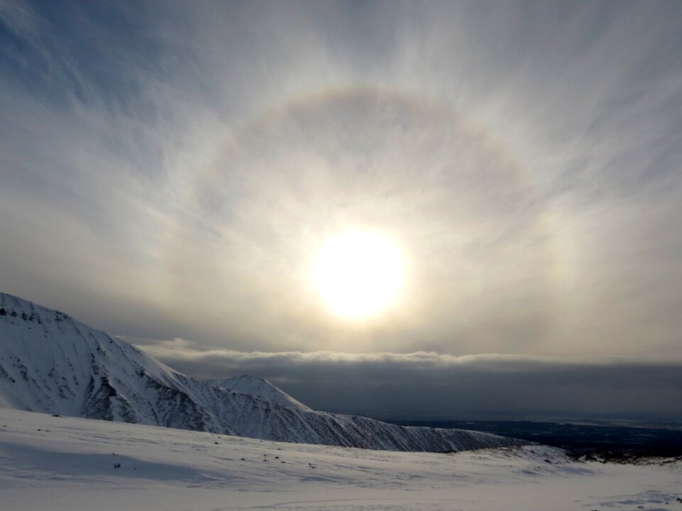 Atmosphere rays mountains