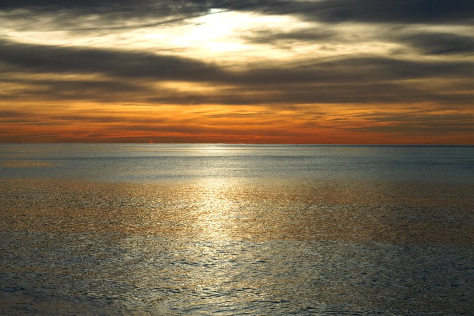 Sun water clouds