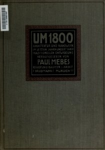 Um 1800 - Architektur - Bd2 - Mebes 0001