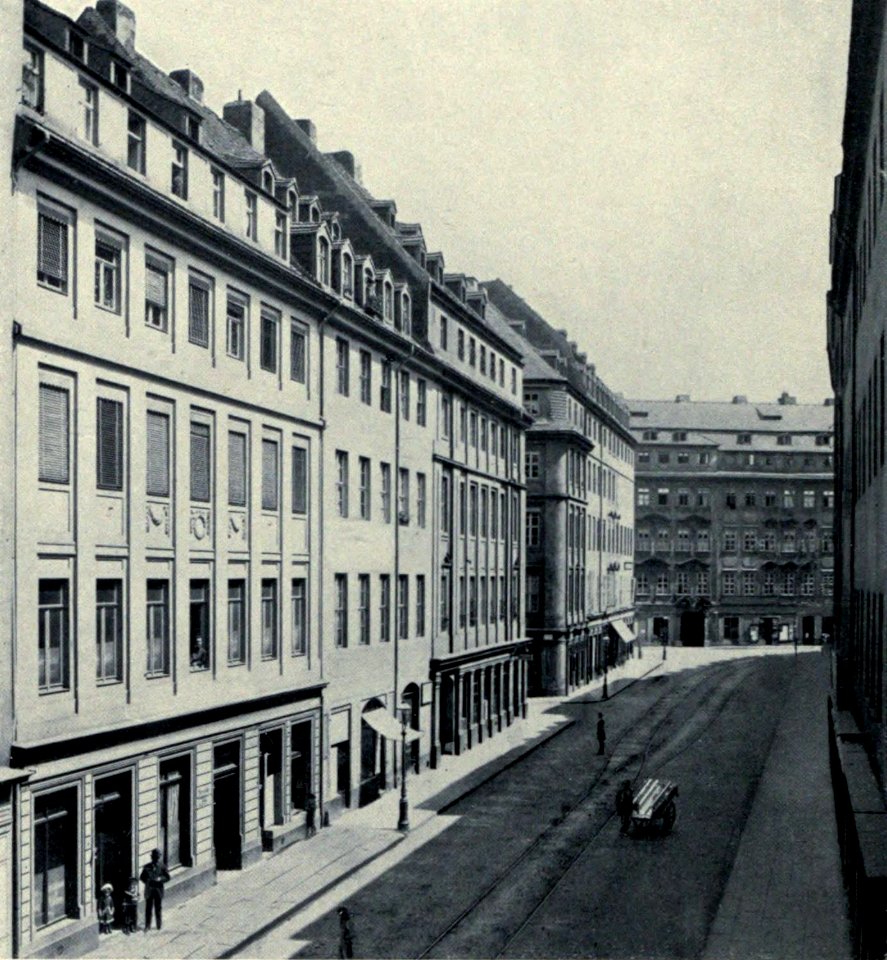 Um 1800 - Architektur - Bd1 - Mebes 0032 (cropped) - Moritzstraße, Dresden