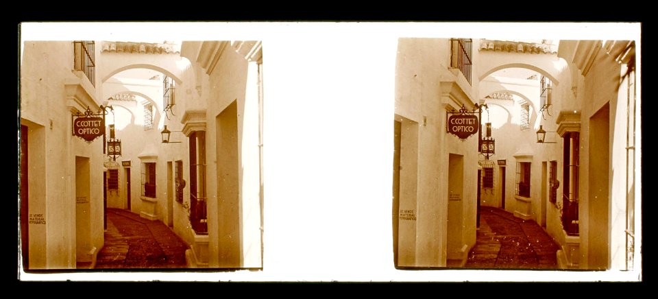 Un carrer del Poble Espanyol de Montjuïc