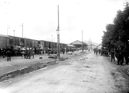 Umladen von Lebensmitteln am Bahnhof - CH-BAR - 3237309