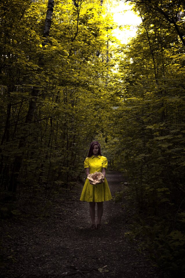 Girl dress forest