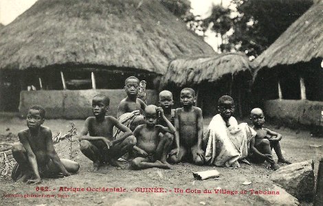 Un coin du village de Tabouna (Guinée)