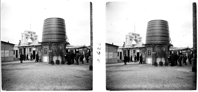 Una vista del recinte de la fira de mostres de Barcelona del 24 de març de 1922
