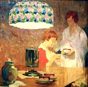 Under the lamp by Edgardo Curcio