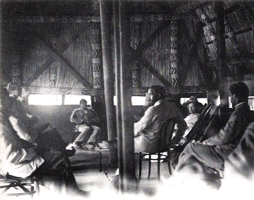 Une réception chez Lewanika-Mission du Zambèze (cropped)