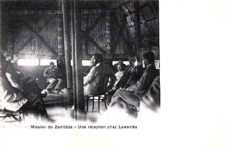 Une réception chez Lewanika-Mission du Zambèze