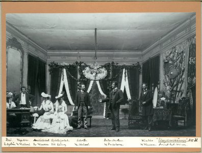 Ungdomsvänner, Dramatiska teatern 1902. Föreställningsbild - SMV - H13 025