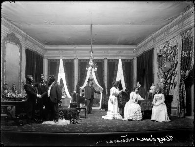 Ungdomsvänner, Dramatiska teatern 1902. Föreställningsbild - SMV - DrT058