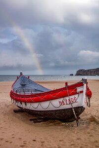 Nazaré portugal boat photo