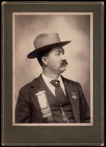 Unidentified Civil War veteran of U.C.V. Albert Sidney Johnston Camp no. 48 in uniform with medals) - From C.R. Yancy, the photographer, Tyler, Texas LCCN2017658728