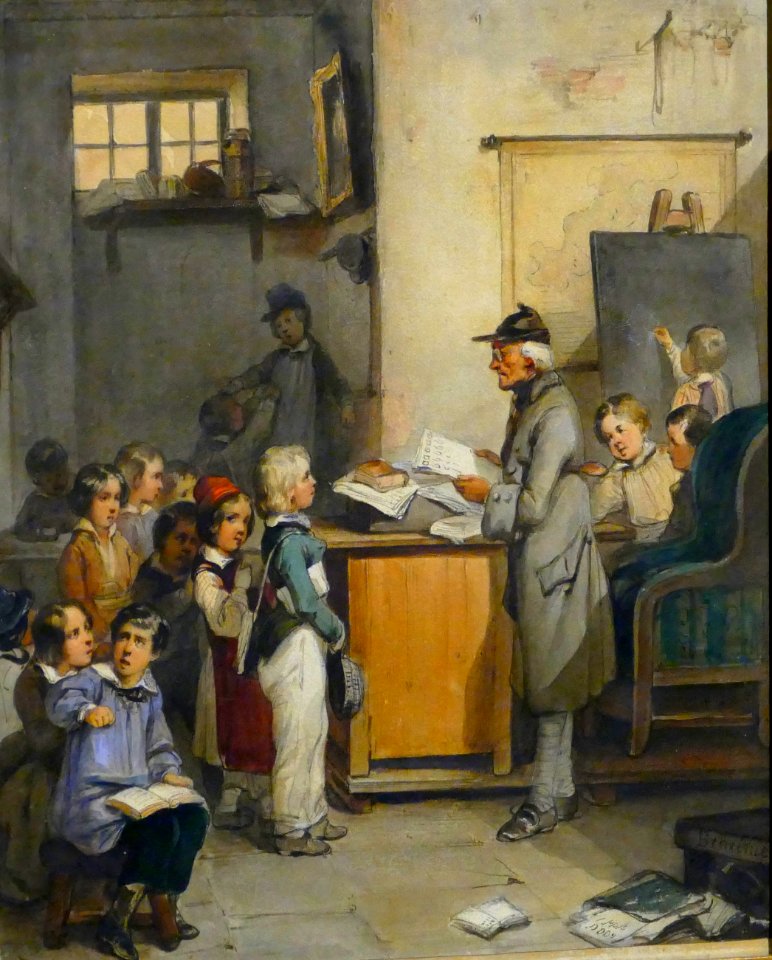 Une petite école vers 1830 Joseph Beaume