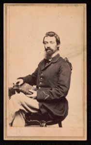 Unidentified chaplain in Union uniform with Bible) - J.C. Spooner's Picture Palace, Foots Block, Corner Main & State Sts., Springfield, Mass LCCN2017648746