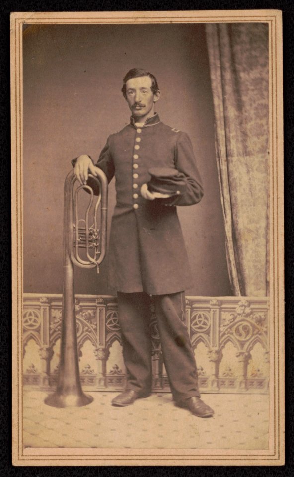 Unidentified musician in Union uniform with saxhorn) - Wells & Collins, 308 Chapel Street, New Haven, Conn LCCN2017659609