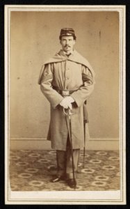 Unidentified soldier in Union sergeant's uniform with sword) - J. Taylor's Photographic Studio, no. 191 Sixth Ave. near 13th St LCCN2016652227