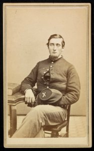 Unidentified soldier in Massachusetts cavalry uniform) - Photographed by Bowers, No. 96 Market Street, Lynn LCCN2016652254