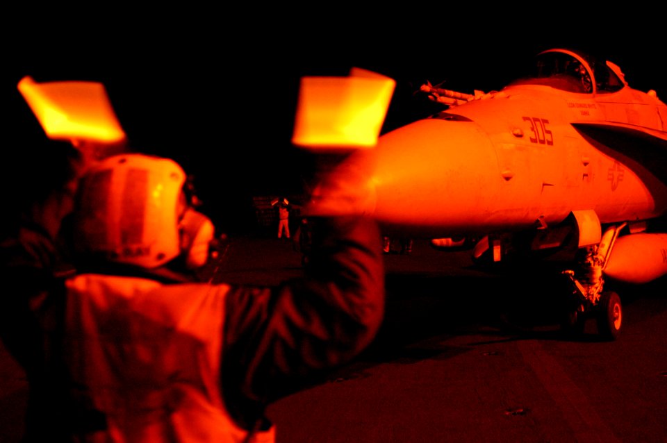 US Navy 030322-N-2410G-508 An F-A-18 Hornet assigned to the
