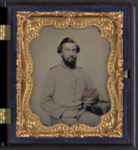 Unidentified soldier in Norfolk Light Blues Virginia Light Artillery Battery uniform LCCN2012646137