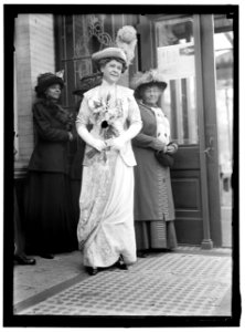 Unidentified woman at Mrs. W. Wilson, 1st breakfast LCCN2016864489