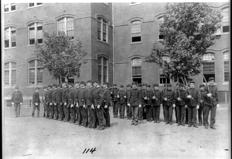 Uniformed cadets, Central High School LCCN2001702341