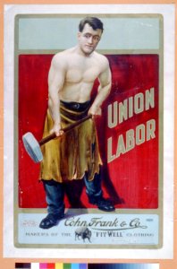 Union labor. Cohn, Frank & Co. makers of the Fit Well clothing, Buffalo, N.Y. LCCN2002719949