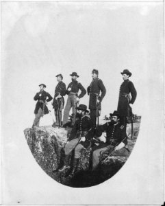 Union Army officers on top of Lookout Mountain - NARA - 530449
