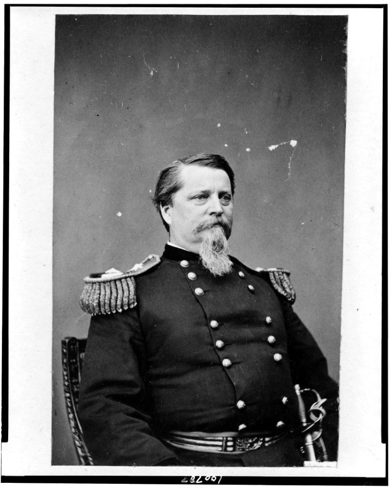Union general Winfield Scott Hancock, half-length portrait, seated, facing right, in uniform LCCN90714300