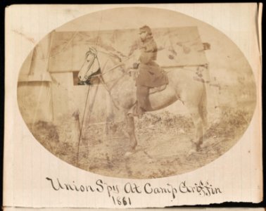 Union spy at Camp Griffin, 1861 LCCN2014646372