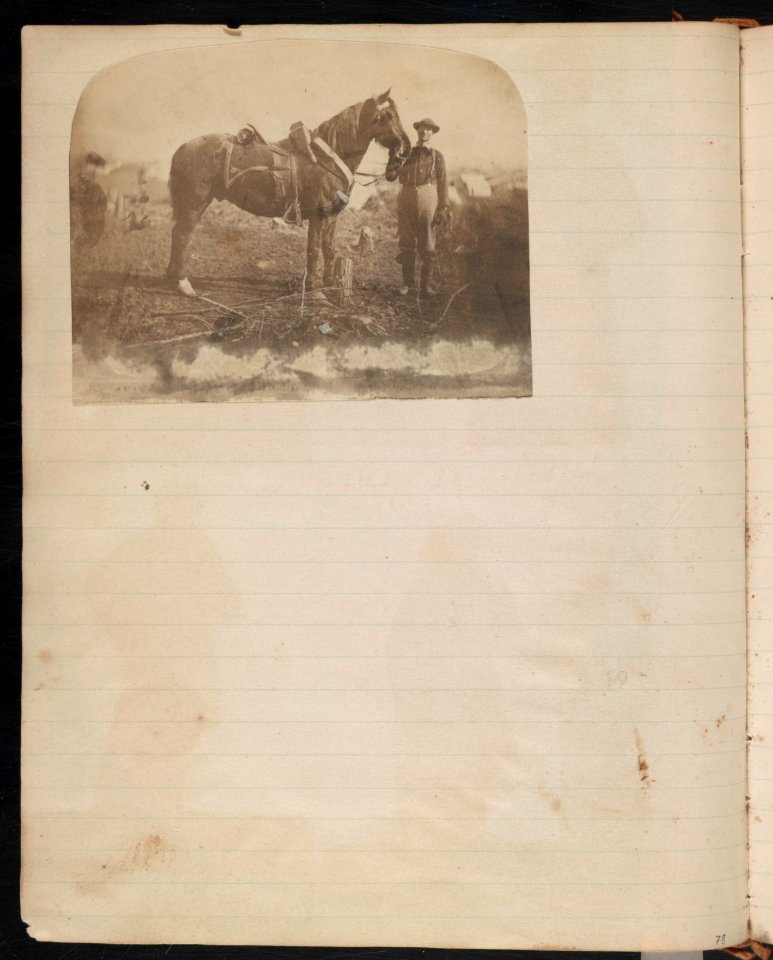 Union teamster or hostler with horse, probably with the 2nd Vermont Infantry Regiment at Camp Griffin, Langley, Virginia LCCN2014646389
