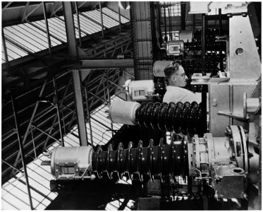 United Kingdom. England. With Marshall Plan copper and aluminum keeping production going, the British Thomson-Houston... - NARA - 541764