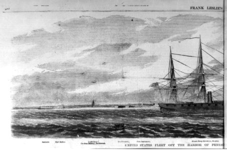 United States Fleet off the Harbor of Pensacola LCCN2003653501