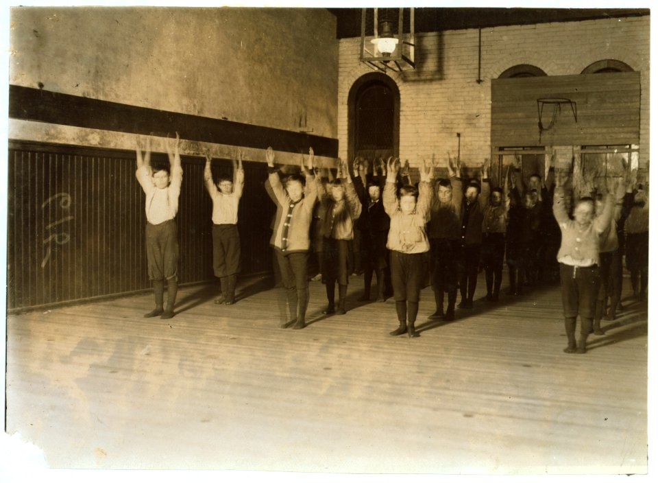 United Workers Boy's Club, New Haven, Conn. In the gymnasium. LOC nclc.04527