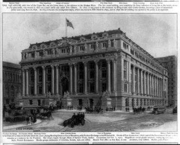 United States Custom House (new), facing Bowling Green at the foot of Broadway, with Produce Exchange across Whitehall St., New York City LCCN2004665601 photo