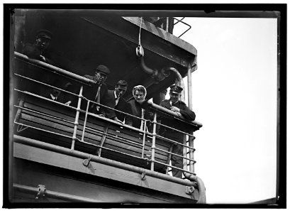 UNITED STATES NAVY. EITEL FRIEDRICH, GERMAN SHIP TAKEN OVER BY U.S.; SCENES ON DECK, ETC. LCCN2016866231