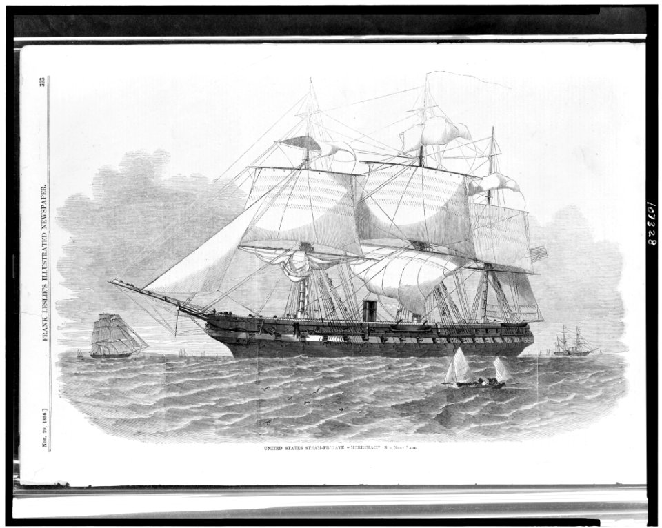 United States steam-frigate Merrimac LCCN93503225