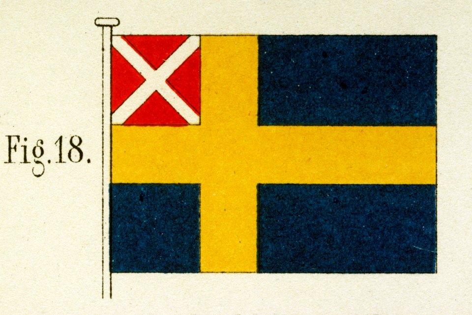 Unionsflagga, Utställning Brödrafolkens väl, år 2005 - Livrustkammaren - 82416