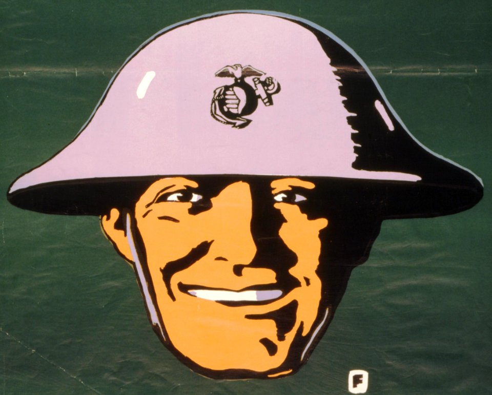 United States Marines 1917 art detail, LC-USZC4-10025 (18938573436) (cropped)