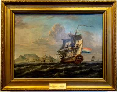 Unknown Artist-The arrival of the 'Noord-Nieuwland' in Table Bay-0660
