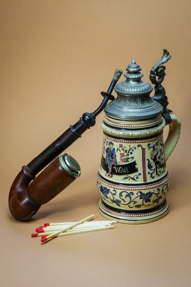 Beaker beer stein beer