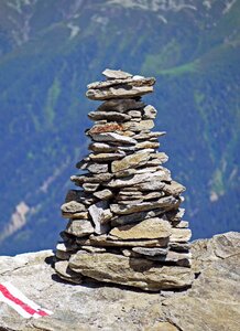 Climbing mountain hiking rock photo