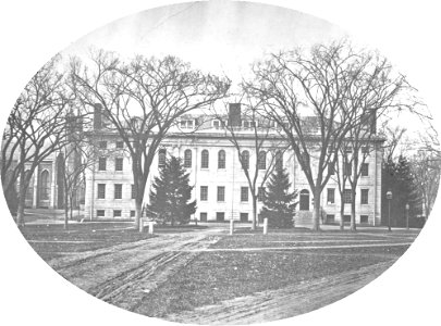 University Hall (Harvard University) - west facade, 1869