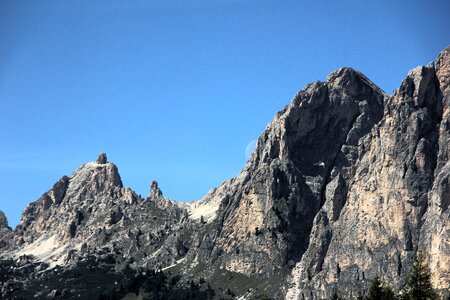 Mountain summit panorama landscape photo