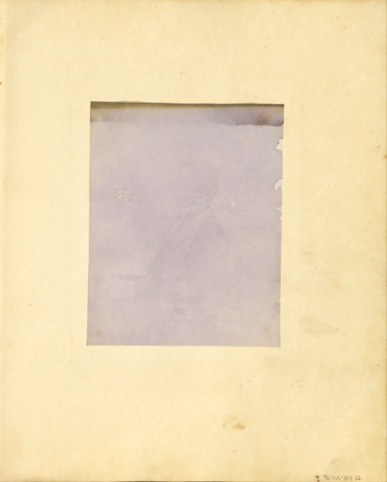 Unknown maker, British, active India about 1843 - (Profile portrait of a Seated Man) - Google Art Project