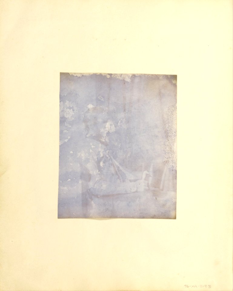 Unknown maker, British, active India about 1843 - (Profile portrait of a Seated Man Holding a Book) - Google Art Project